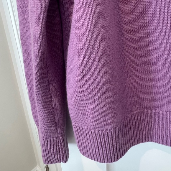 Vince Cashmere Purple Crew Neck Sweater - Picture 3 of 8